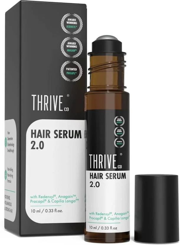 ThriveCo Hair Growth Serum for Voluminous & Strong Hair with Non-Itching Formula  (10 ml)