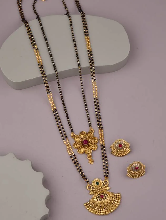 BELLADOR Alloy Gold-plated Gold Jewel Set  (Pack of 2) - Best Price ₹199 at Flipkart
