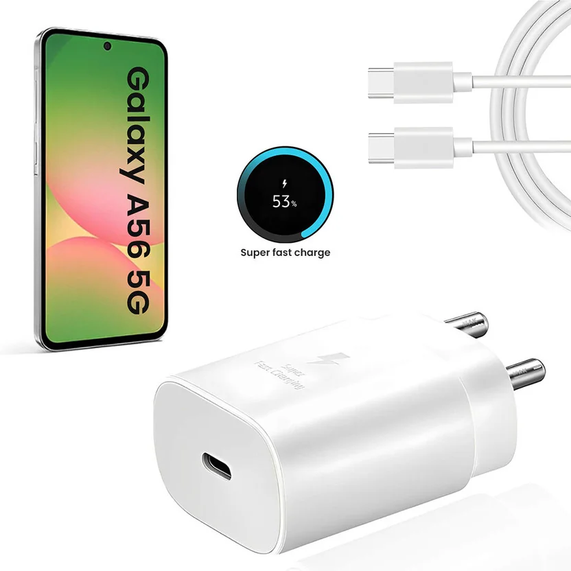 MAK 25 W Adaptive Charging 3.1 A Wall Charger for Mobil...