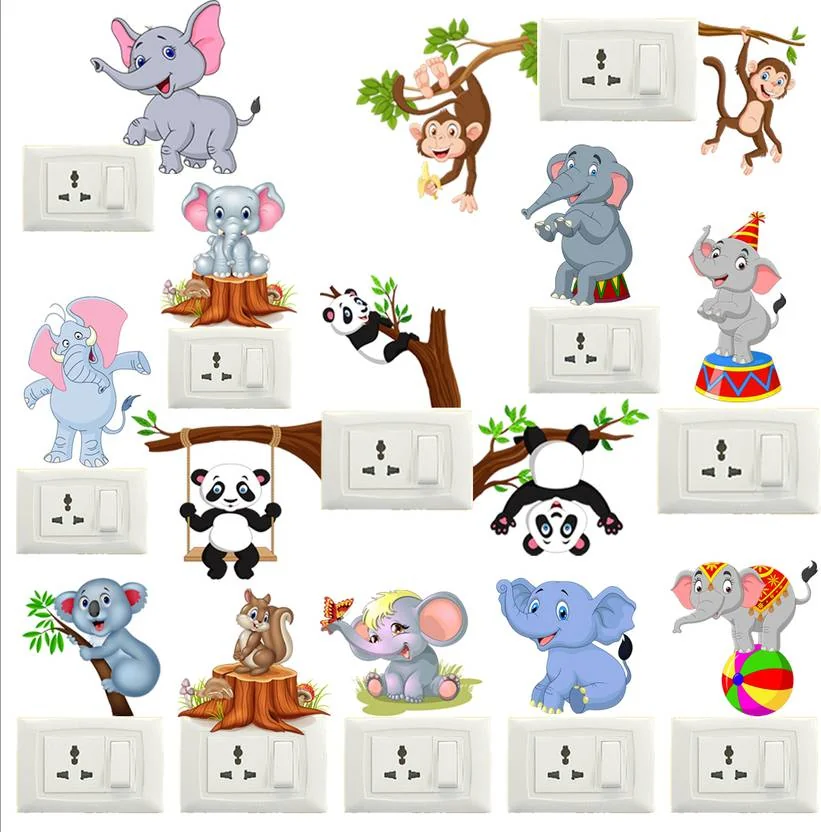 my celebrat 12 cm Animal Toons Decor Switch Board Self Adhesive Double-sided Sticker  (Pack of 1) - Best Price ₹96 at Flipkart