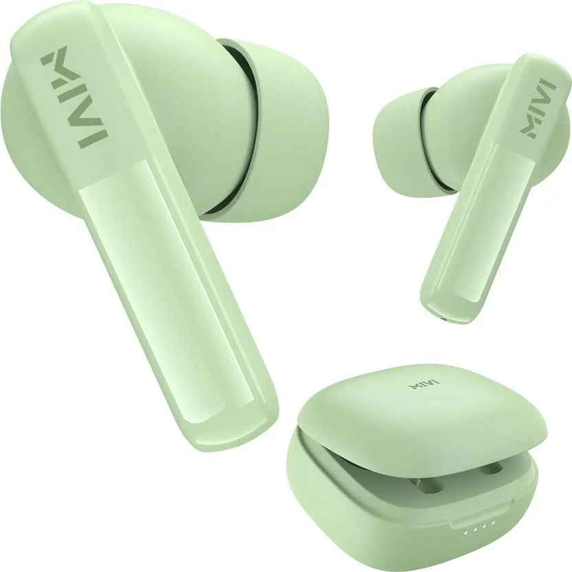 Mivi Duopods K2, 40Hrs PT, HD Call, Fast Charging, 50ms Latency,IPX4, Voice Asst.5.3v Bluetooth  (Mint Green, True Wireless) - Best Price ₹699 at Flipkart