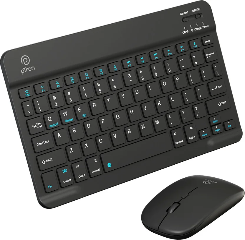 pTron Keyvo KW4 Bluetooth Laptop-size Multi-device Keyb...
