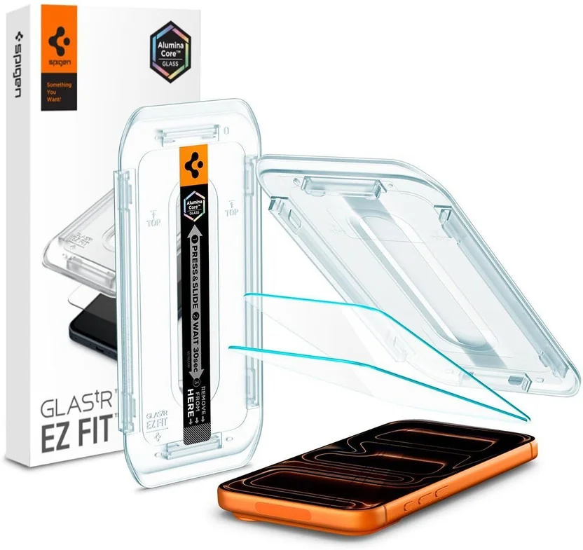 Spigen Tempered Glass Guard for iPhone 17 Pro Max, iPho...