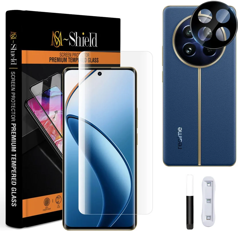 MS-Shield Edge To Edge Tempered Glass for Realme 12 Pro...