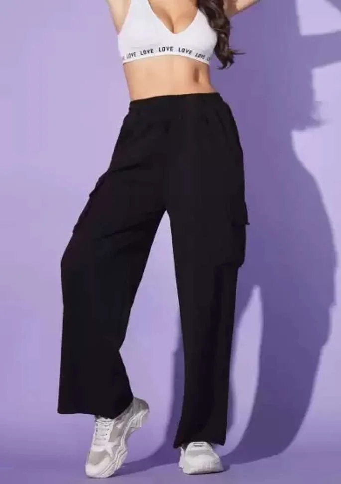 Women Cotton Blend Cargos