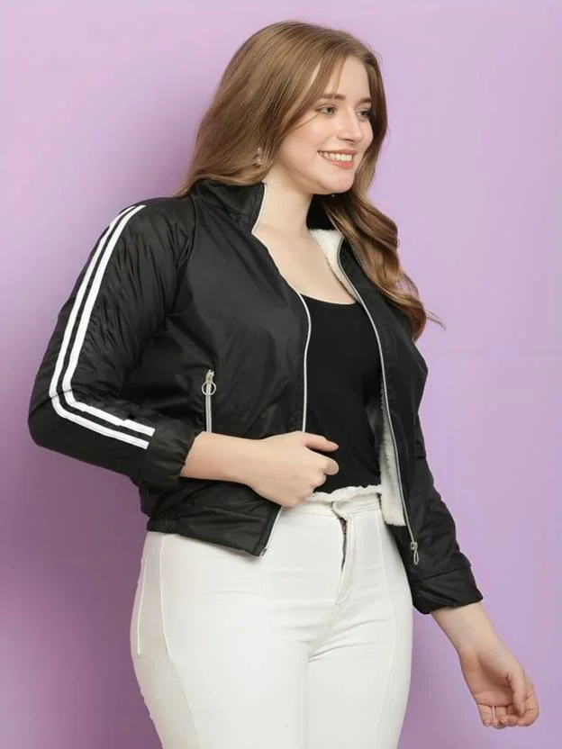 MAYKR Solid Women Wind Cheater - Best Price ₹498 at Flipkart