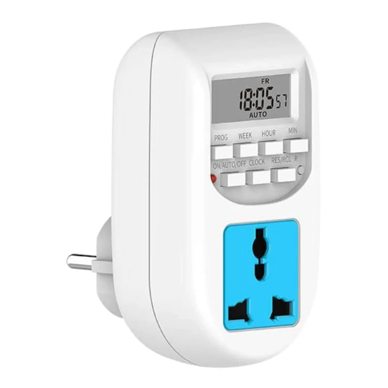 AL-06, 220VAC, 10A Digital Timer Plug Socket Switch Controller, 16 Program Per Day Clock Time Based Timer Plug Socket