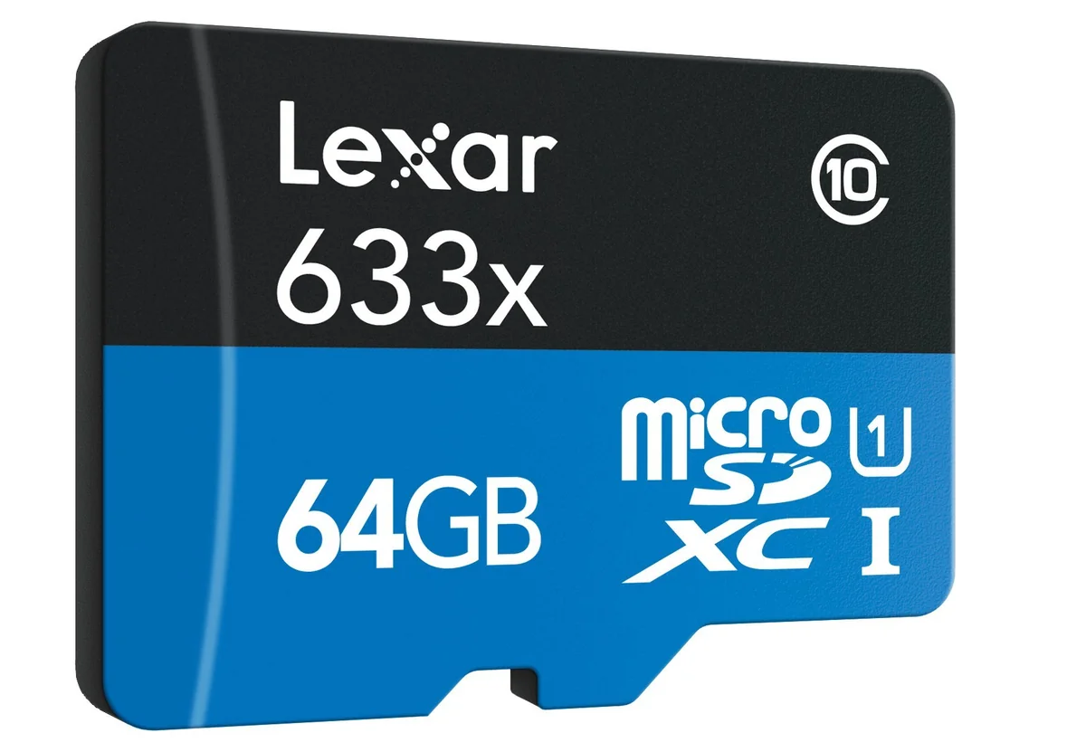Lexar High-Performance 64GB microSDXC 633x UHS-I Mobile Flash Memory Card