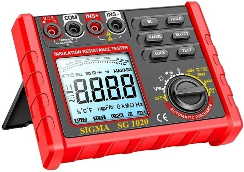 SIGMA Digital Insulation Resistance Tester SG 1020, 500...
