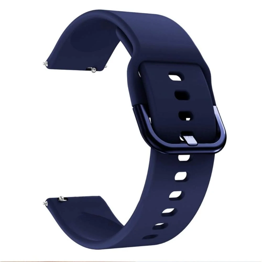 OBOE 22mm Silicone Smart Watch Replacement Band Universal Strap Compatible with Samsung Watch 3 45mm / Samsung Gear S3 Classic/Frontier/Huawei GT2 / Fossil Q (Blue)