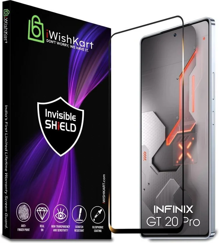iWishKart Edge To Edge Tempered Glass for Infinix GT 20...