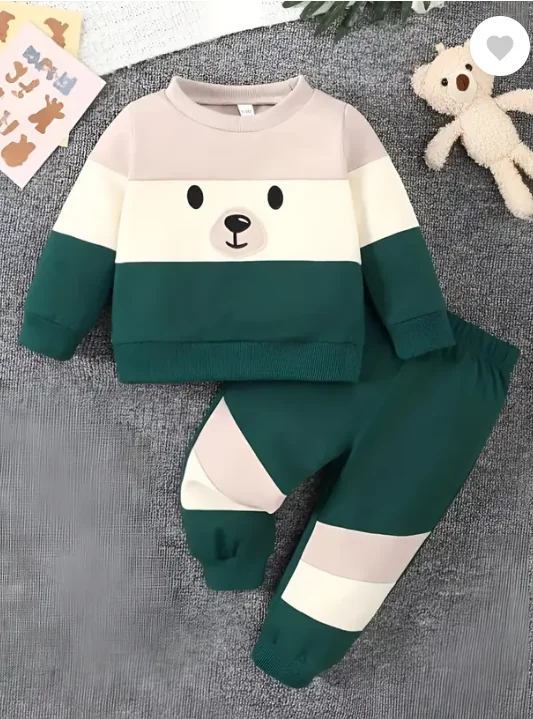ELPIXIE FASHION Baby Boys & Baby Girls Casual T-shirt Track Pants  (GREEN)