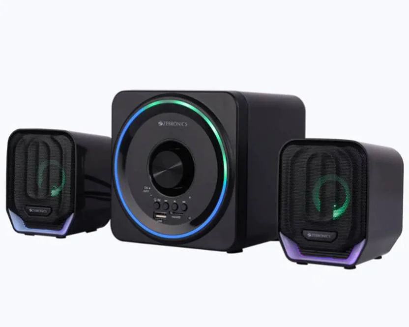 ZEBRONICS -Pluto 2 15 W Bluetooth Home Audio Speaker  (Black, 2.1 Channel) - Best Price ₹1249 at Flipkart