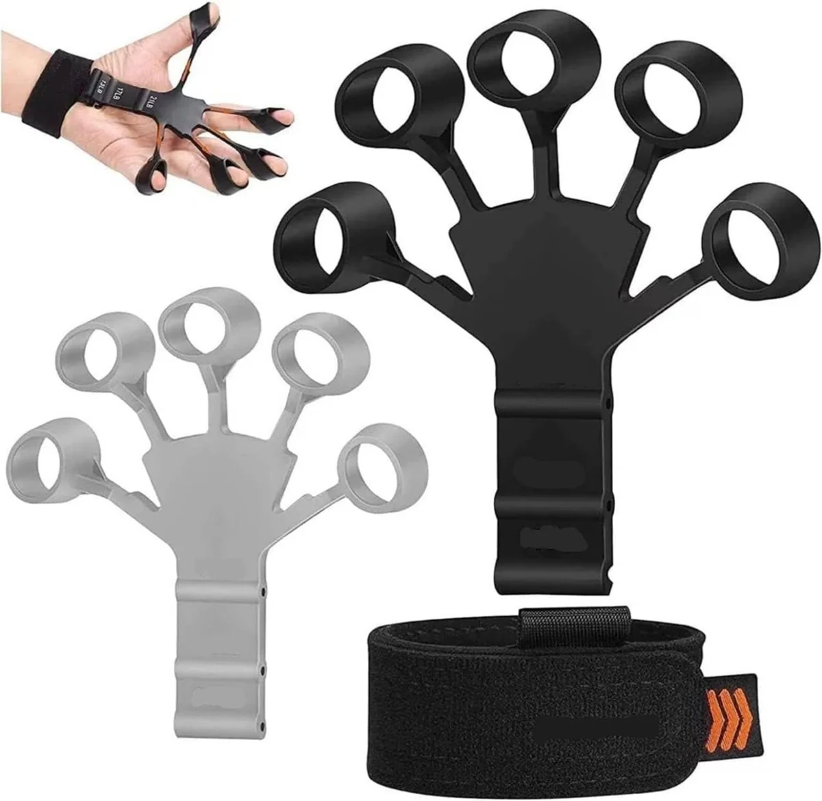 Big Finger Exerciser| Wrist band Forearm Exerciser| Grip Strength Trainer for Hand Therapy, Rock Climbing - Relieve Pain for Arthritis