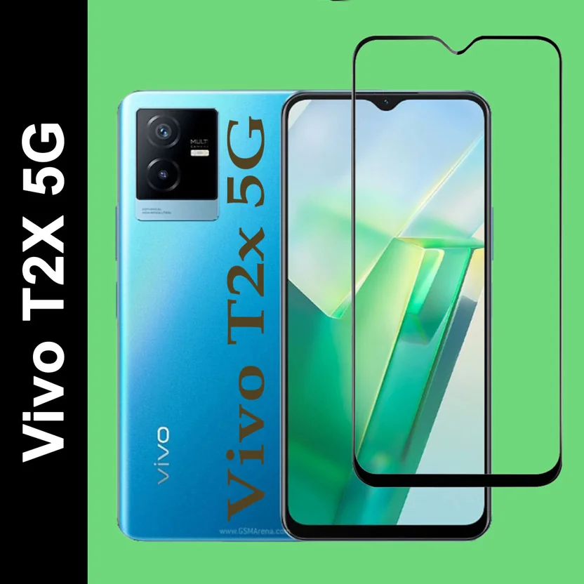 DSCASE Tempered Glass Guard for Vivo T2X 5G, Vivo T2X