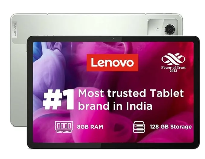 Lenovo Tab M11|8 GB RAM,128 GB ROM|11 Inch,90 Hz,72% NTSC,400 Nits FHD Display| Wi-Fi Only| Micro SD Support Upto 1TB|Quad Speakers with Dolby Atmos|Octa-Core Processor|13 MP Rear Camera SeaFoam Green - Best Price ₹16999 at Amazon
