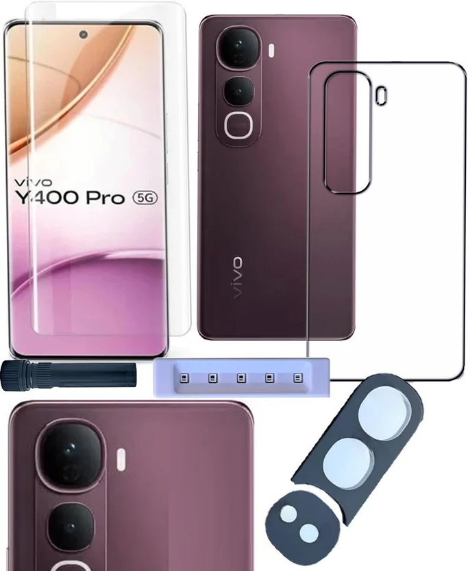 FABEKEE Tempered Glass Guard for for vivo Y400 Pro Temp...