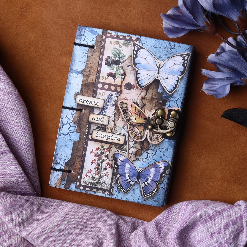 Handcrafty Handmade Printed Diary A5 Diary Plain 200 Pa...