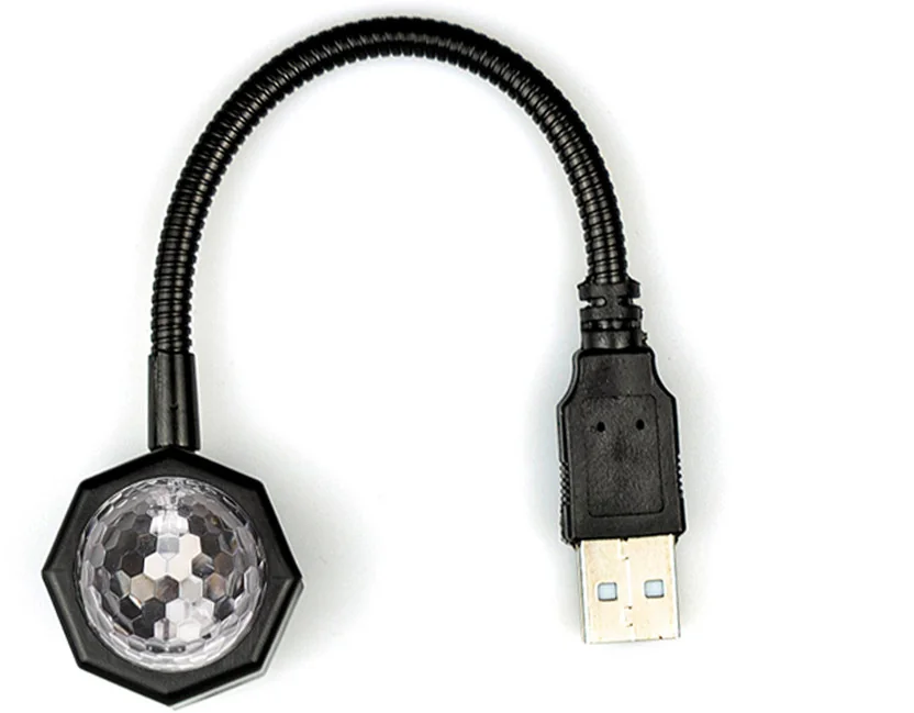 WRADER Car USB Disco Light Disco Projection LED Light 7...