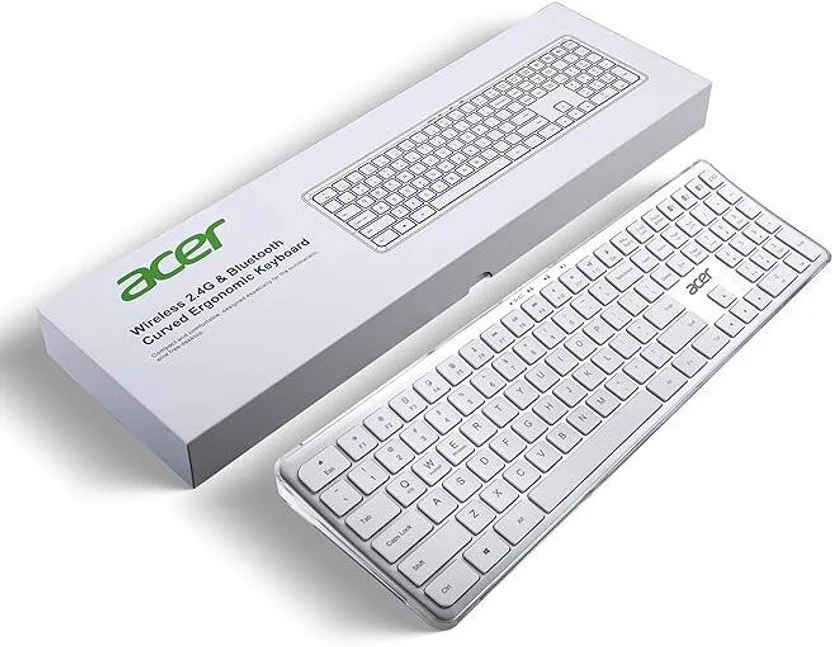 Acer Clearview Curved Transparent Rechargeable Keyboard...