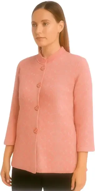 Nxtwin Women Printed Mandarin Neck Pink Sweater - Best Price ₹366 at Flipkart