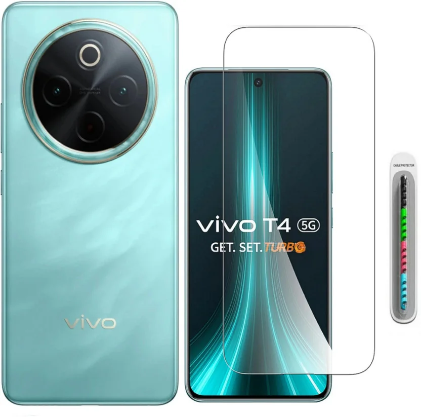GORILLA PRO PLUS Tempered Glass Guard for Vivo T4 Tempe...