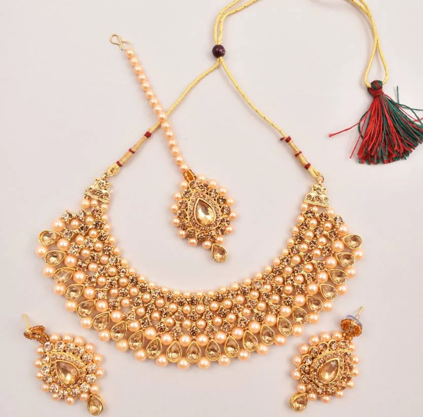 TWOLOVER Alloy Silver Gold Jewel Set  (Pack of 1) - Best Price ₹203 at Flipkart