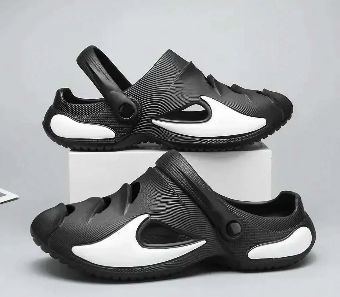 Men Black Clogs