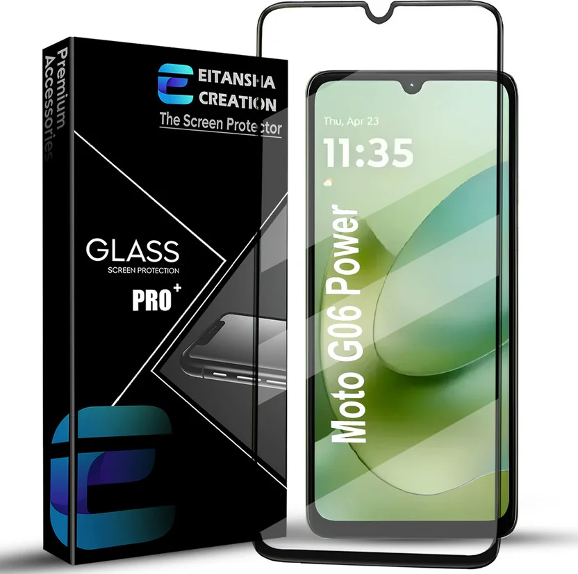 EITANSHA CREATION Edge To Edge Tempered Glass for Moto ...