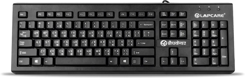 LAPCARE LMK-012 Wired USB Standard Desktop Keyboard Com...
