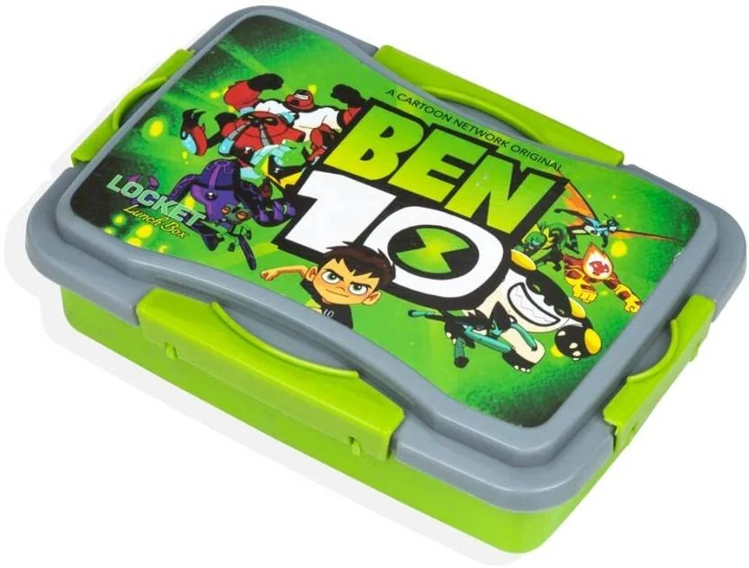 KITNET BEN 10 Printed Lunch Box Plastic with Spoon Box for Kids, School, Girls, Picnic 1 Containers Lunch Box  (750 ml)
