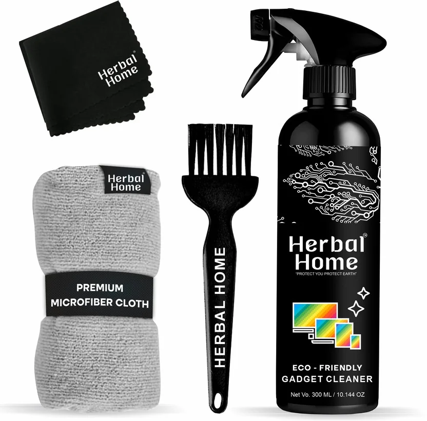 Herbal Home Gadget Cleaner 300 Ml And 1 Microfiber Clot...
