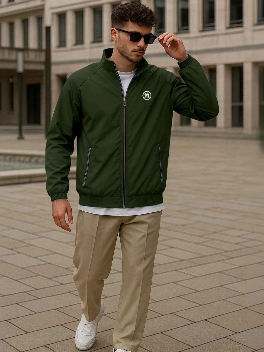 Buy FTX Men Windcheater Open Front Jacket With Embroidered -  - Apparel for Men