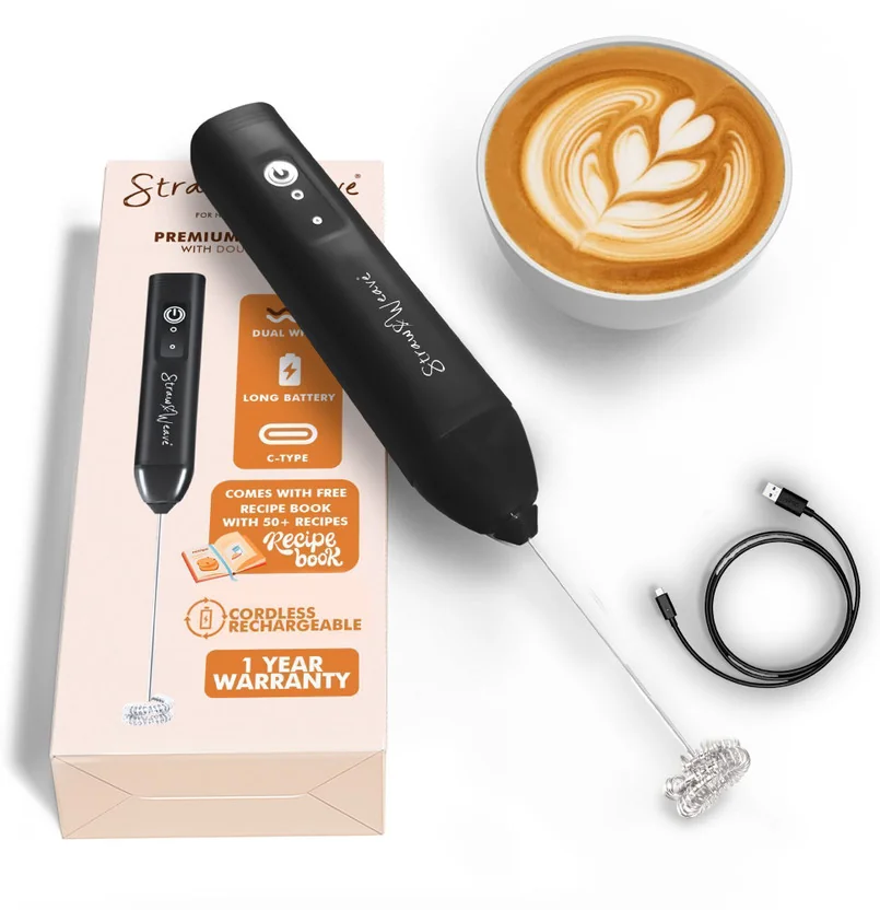 Straw&Weave 50 W Black Electric Whisk, Hand Blender