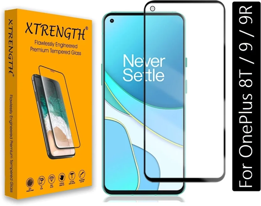XTRENGTH Tempered Glass Guard for OnePlus 8T, OnePlus 9...