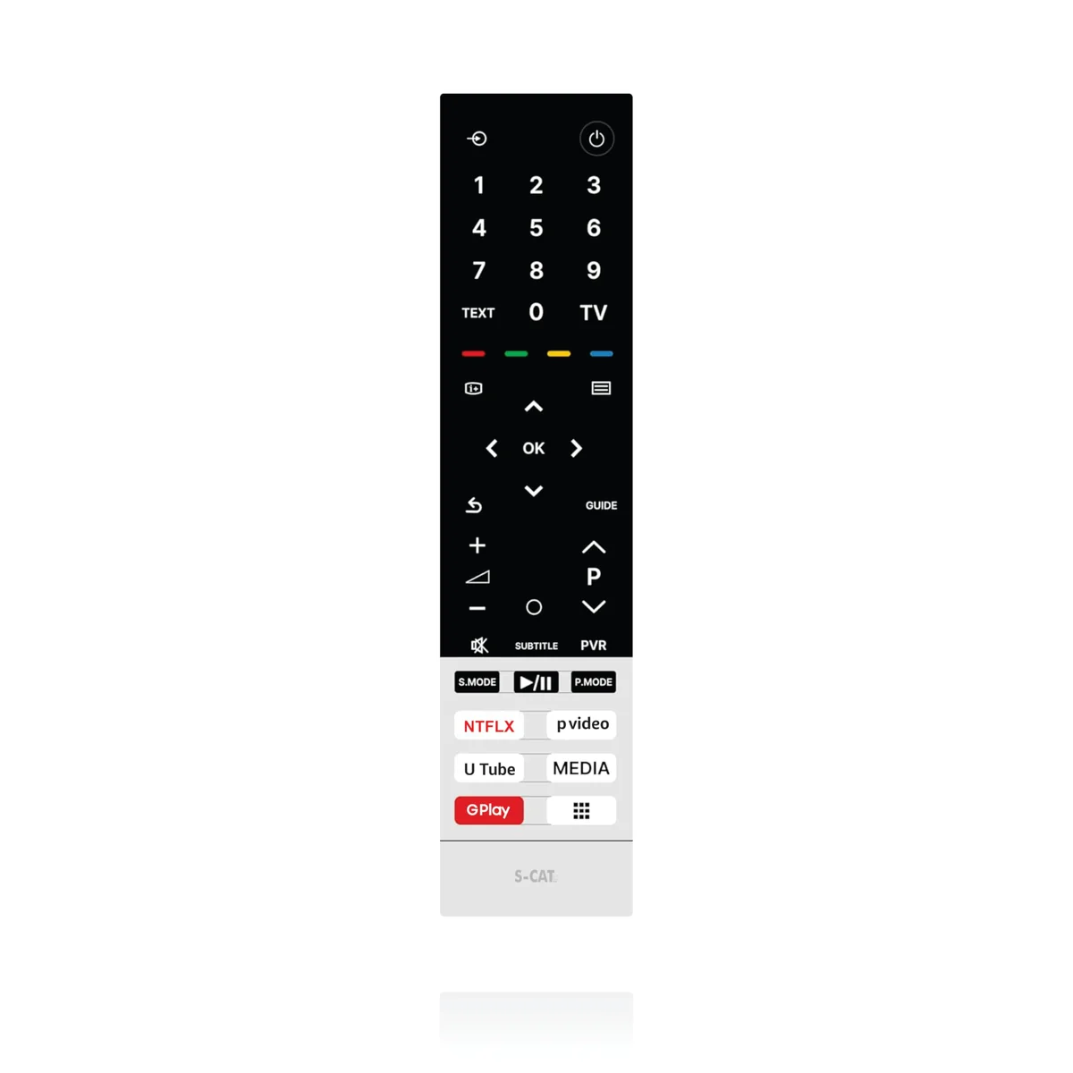 S-CAT Compatible with Toshiba Smart Android 4k Google TV Remote Control with 4 OTT HotKeys Without Voice Command - Contact Customer Care in Case of Any Issues