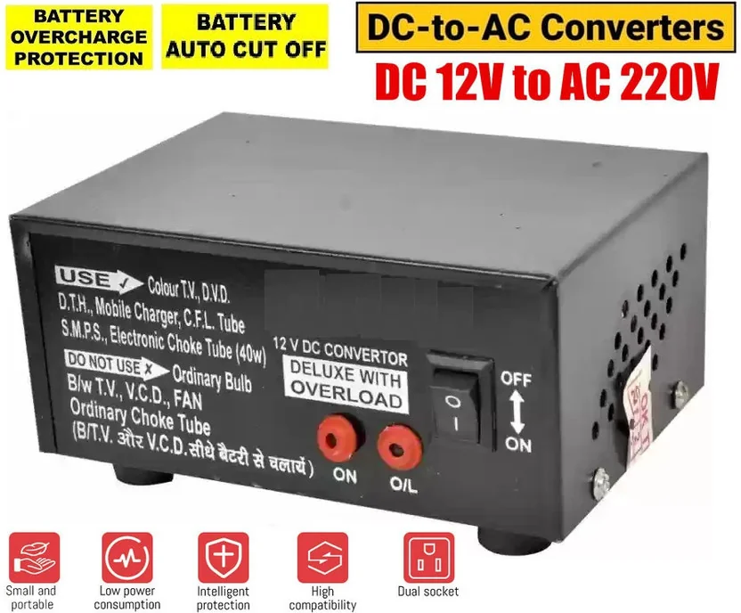 BALRAMA 12V DC to 220V AC 12 Volt Inverter Charger Sola...
