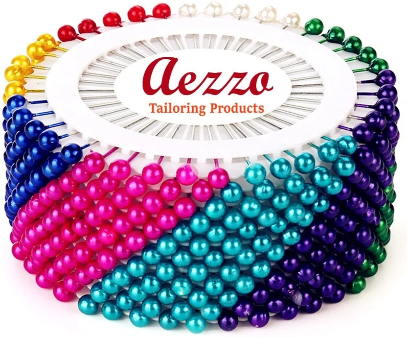 Aezzo Plastic Pearl Head, Stainless Steel Pins