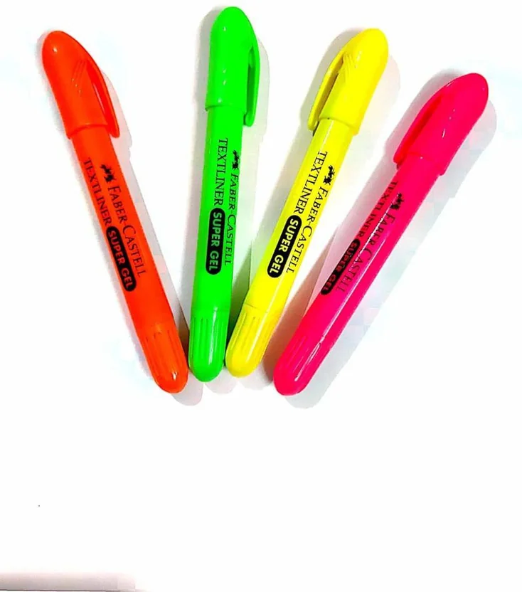 FABER-CASTELL FC 4 Piece Textliner Super Gel