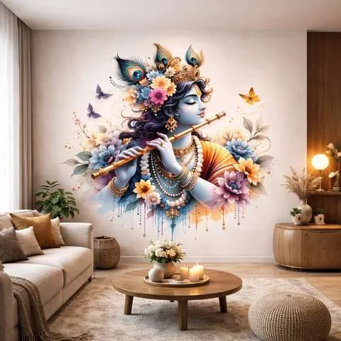 artisian inkwork 125 cm x 100 cm Waterproof Religious Vinyl Wallp...more - Best Price ₹93 at Flipkart