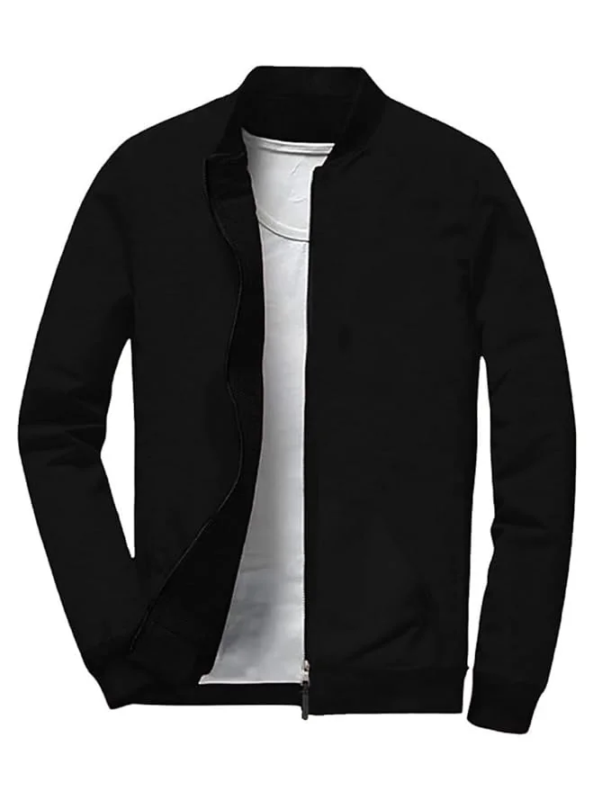 LEOTUDE CASUAL JACKET For Men's Regular Fit Loopknit Bomber Jacket (Color Maroon) - Best Price ₹527 at Amazon