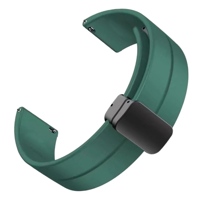 YODI 22MM Magnetic Buckle Soft Silicone Sport Strap Band Compatible With Realme Watch 2 Pro, Watch S || Amazfit GTR 2, GTR 2e, GTR 47MM || Noise Endure, Evolve, Active Smart Watch For Men Women