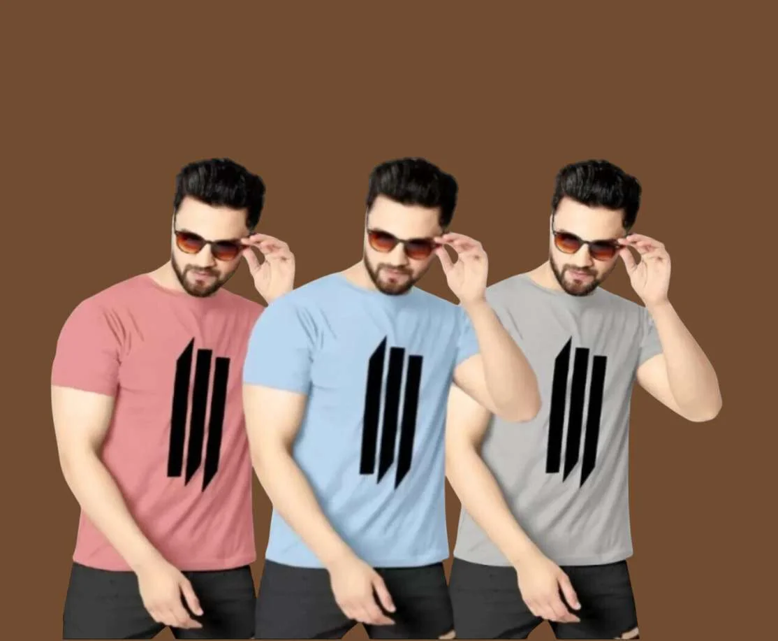 Striped Men Reversible Multicolor T-Shirt