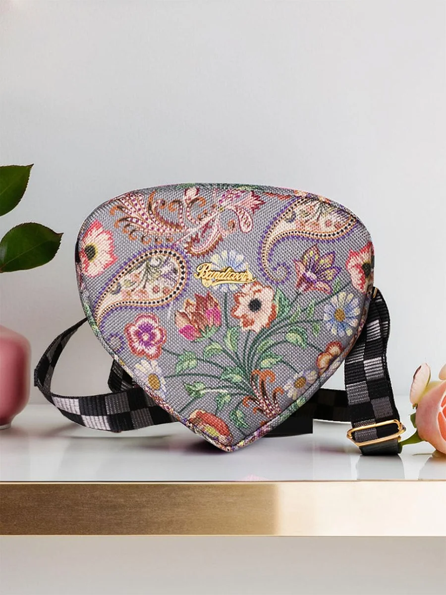 Printed Structured Sling Bag with Fringed - Best Price ₹599 at Myntra