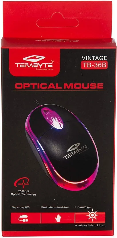 SANEHA TERABYTE COMPUTER MOUSE Wired Ambidextrous Optic...