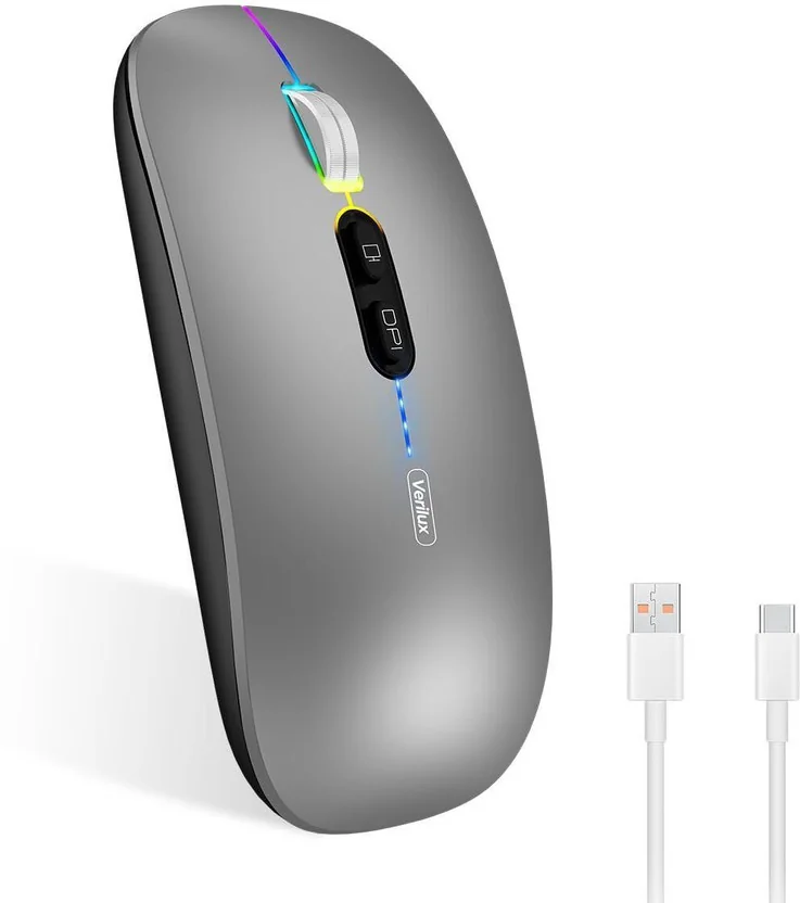 Zomei Wireless Mouse Dual Modes 2.4G Bluetooth 5.1 Slim...