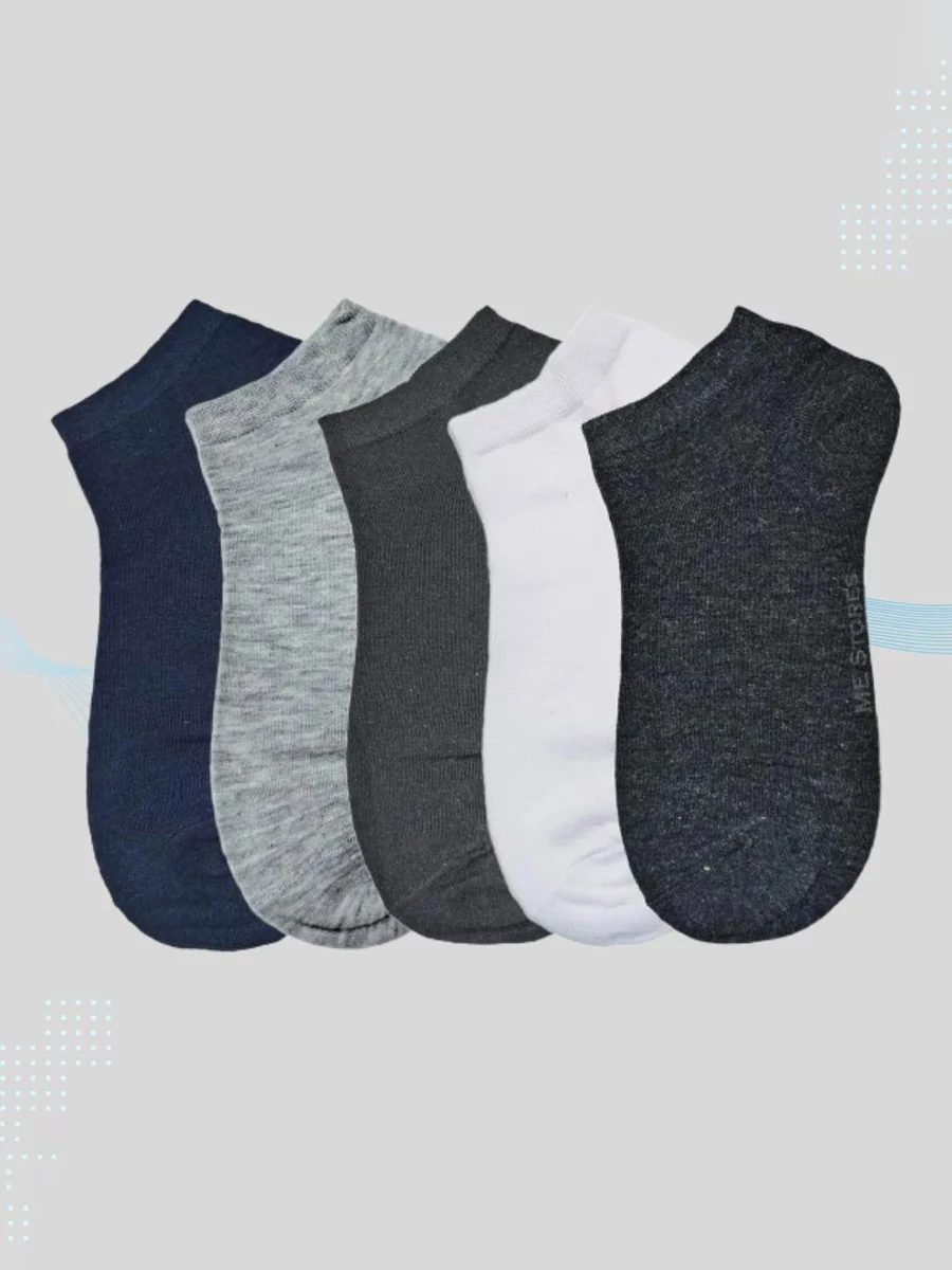 Men Pack Of 5 Anti-Odour Ankle Length Socks - Best Price ₹78 at Myntra