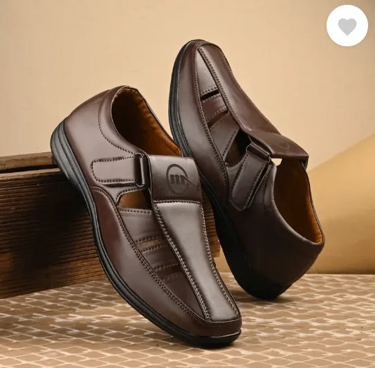 AMICO Men Casual Sandal  (Brown , 9)