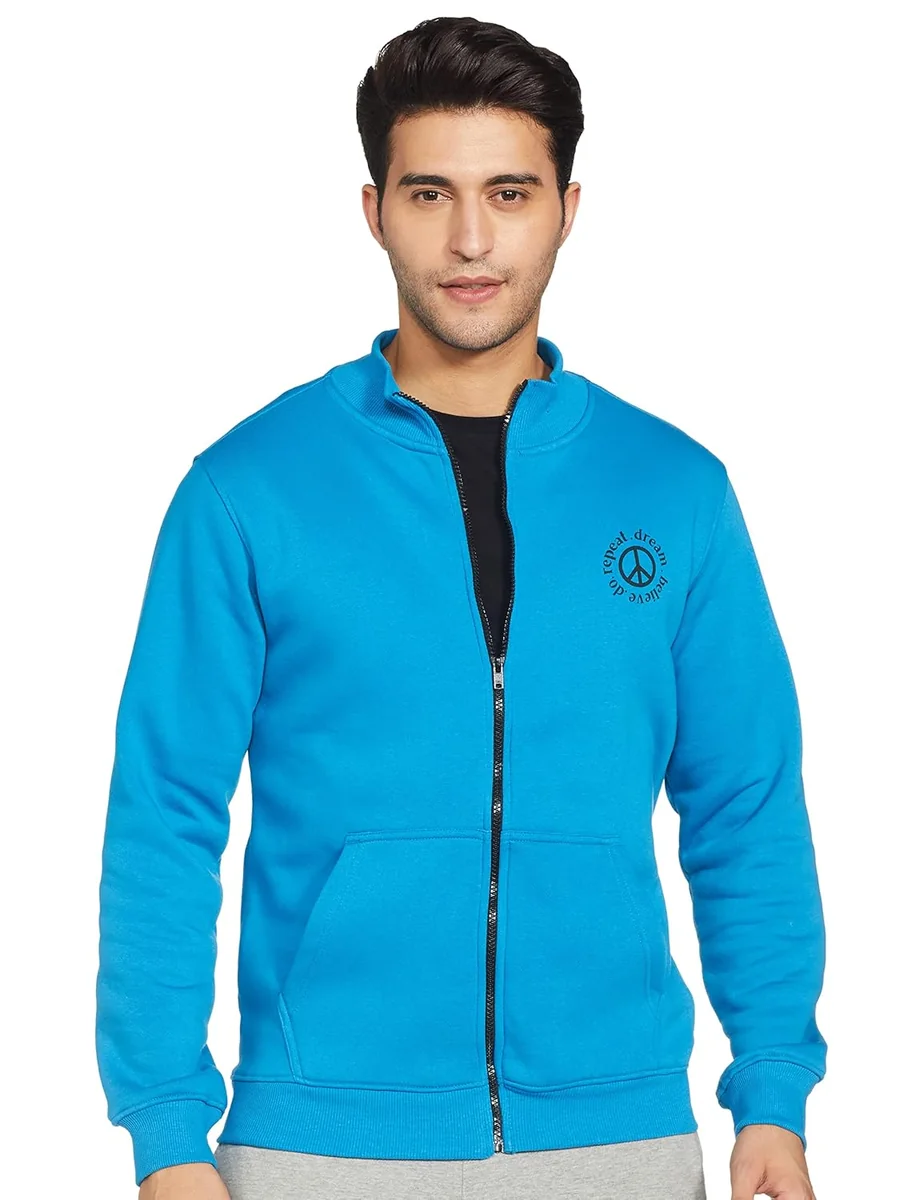 Amazon Brand - Symbol Men's Cotton High Neck Sweatshirt