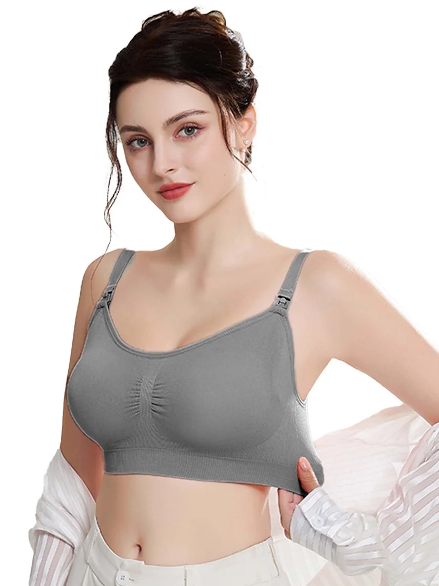Nursing Bras for Breastfeeding Seamless Maternity Bra Ultra Comfort Smooth Wireless Pregnancy Sleeping Bralette